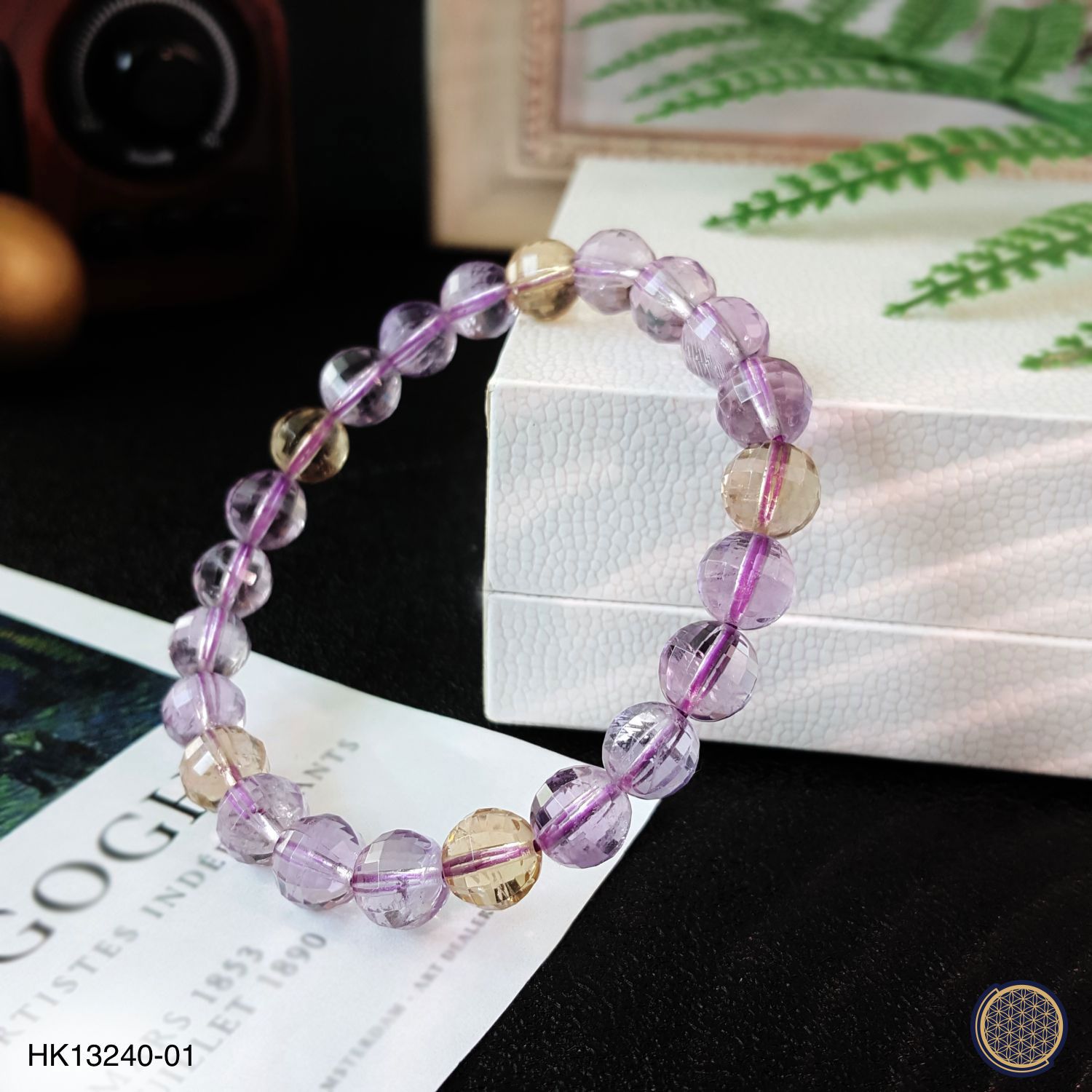 8-8.5mm 紫黄晶角度手链