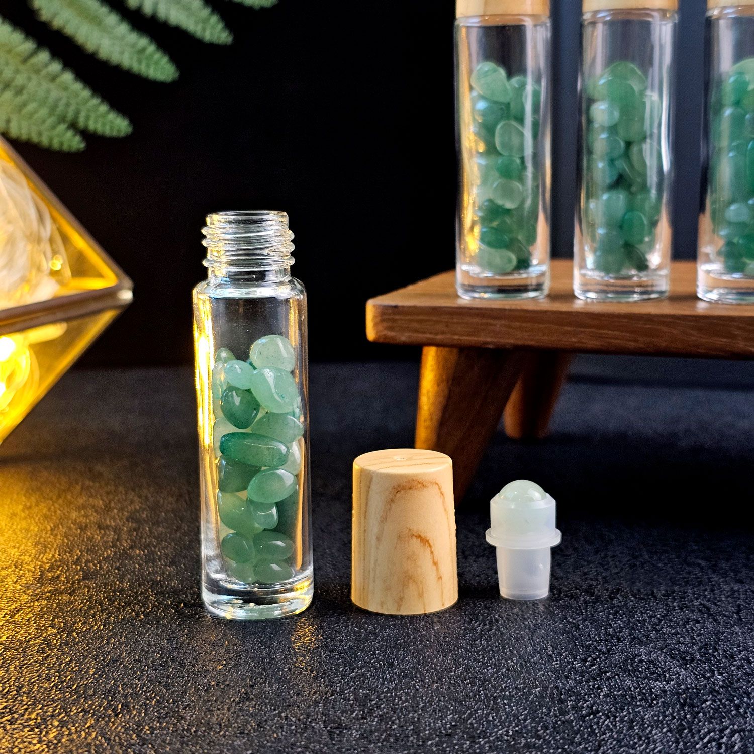 东陵玉能量滚轮瓶