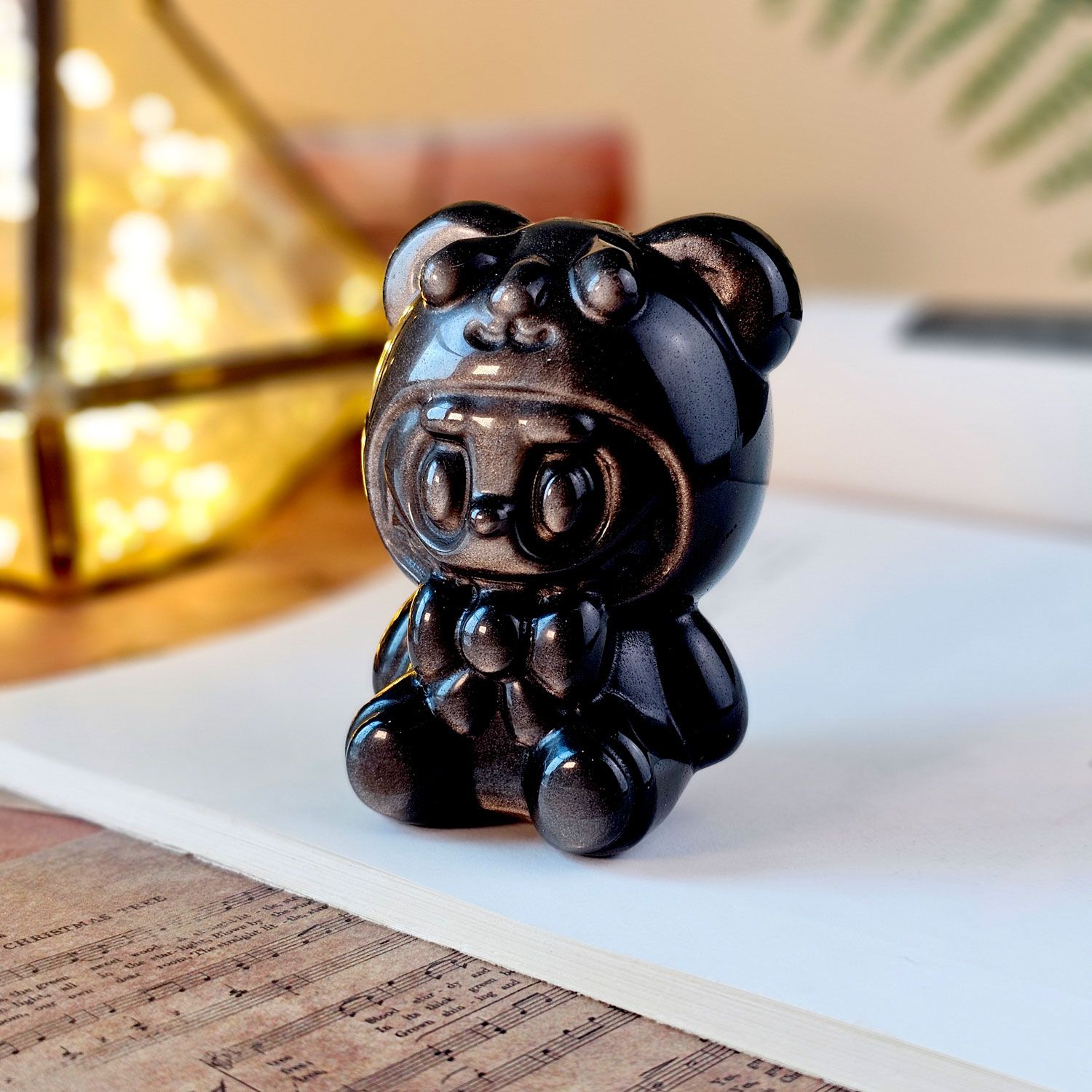 银曜石拉布布摆件(大) - 蝴蝶结