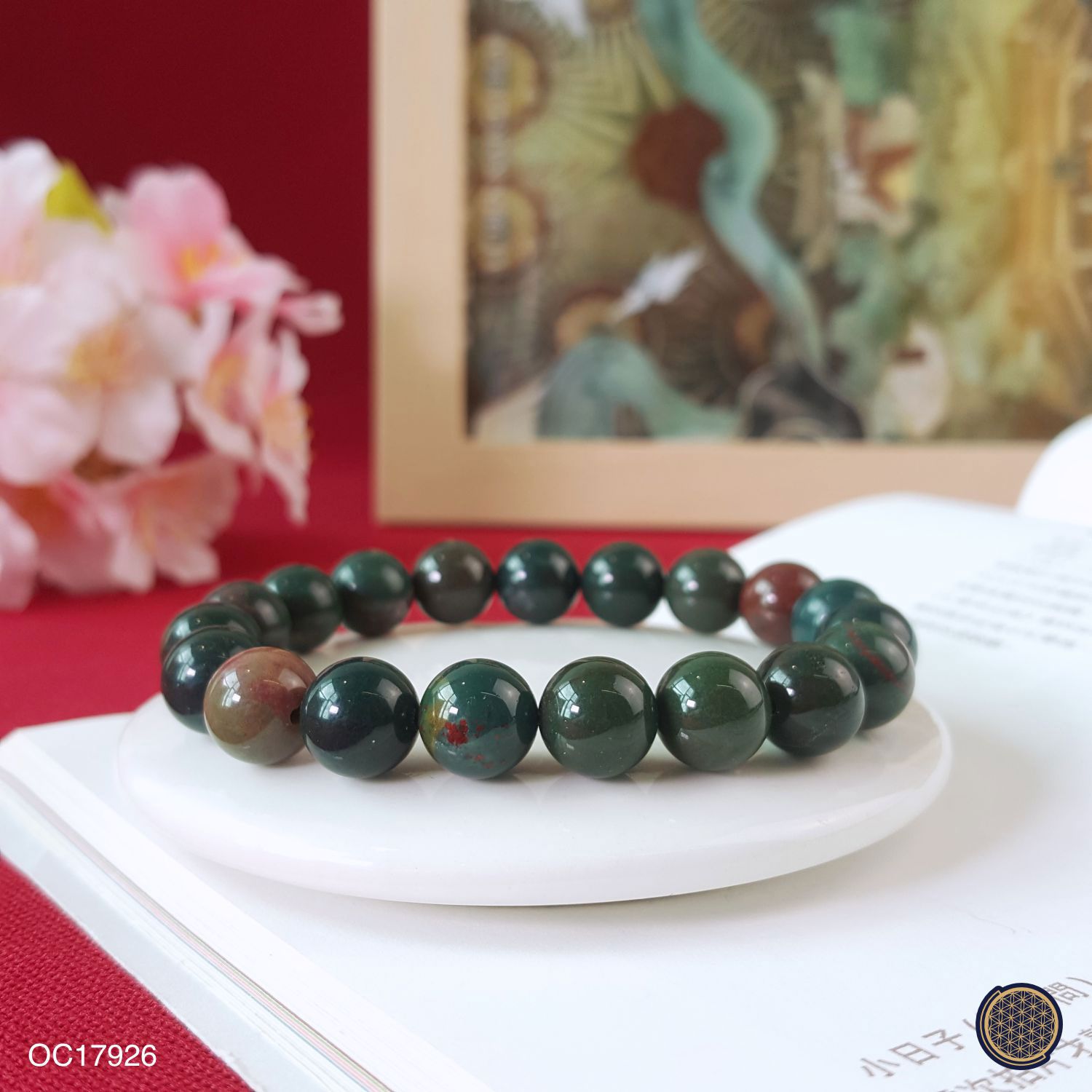 10mm Bloodstone Bracelet
