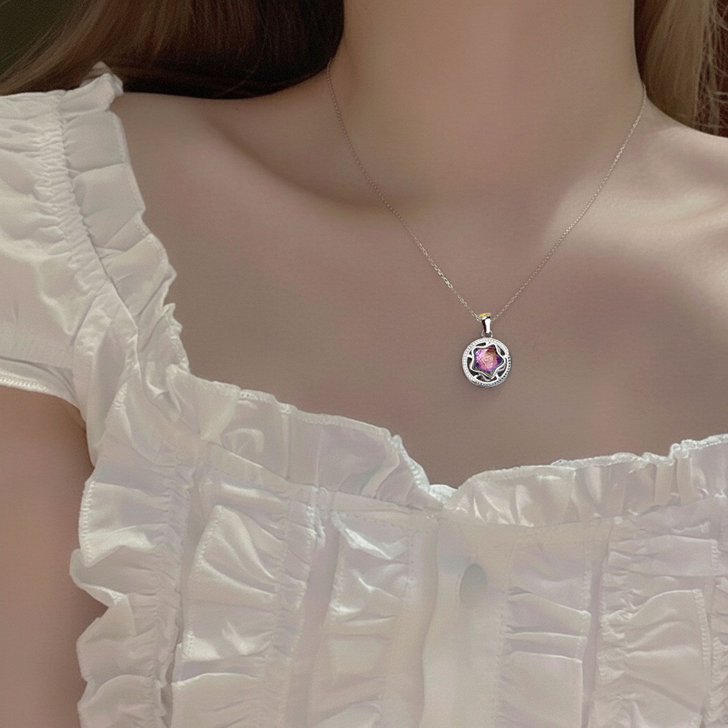 10mm 幻彩天铁星星旋转吊坠