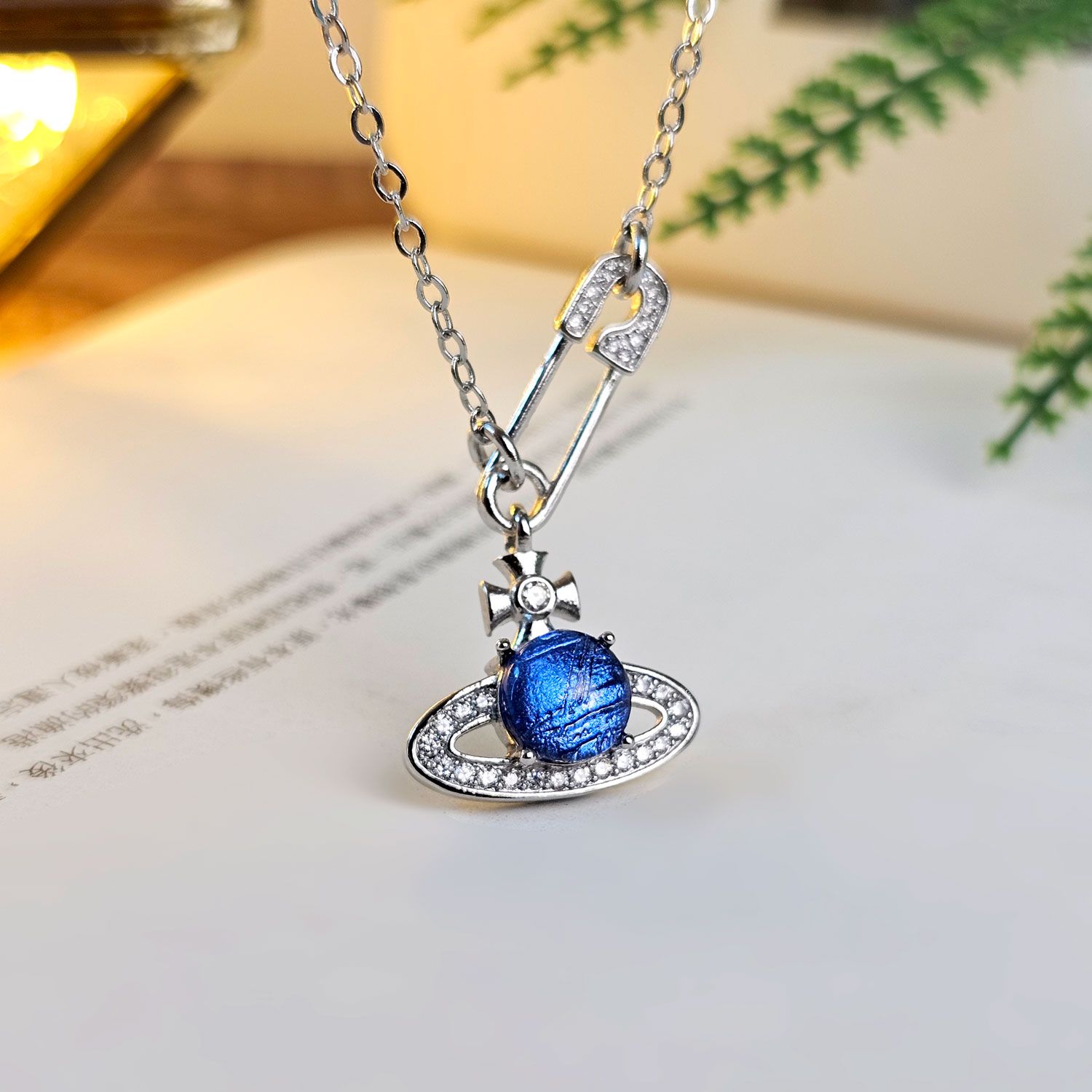 8mm 天铁恒星行星套链 - 蓝色