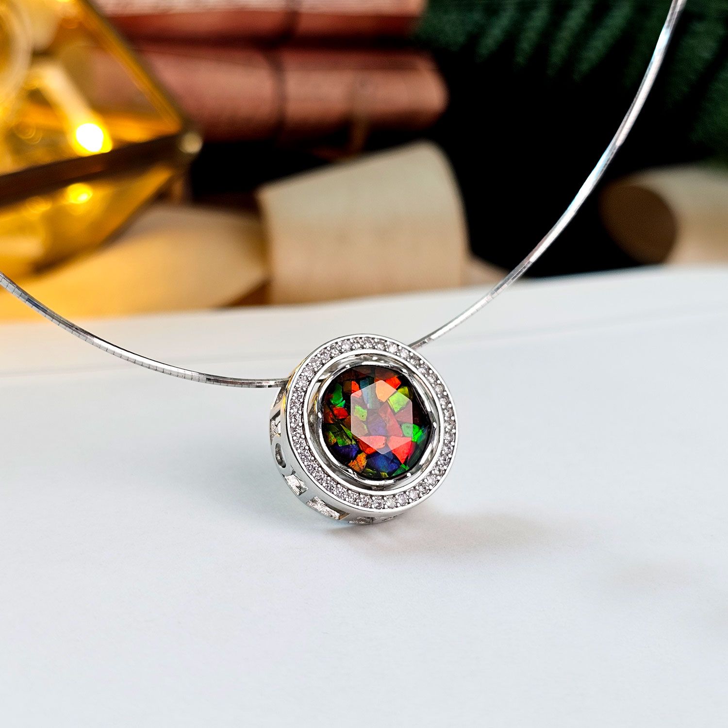 12mm 加拿大斑彩大卫星拼图镶嵌宇宙花旋转配件