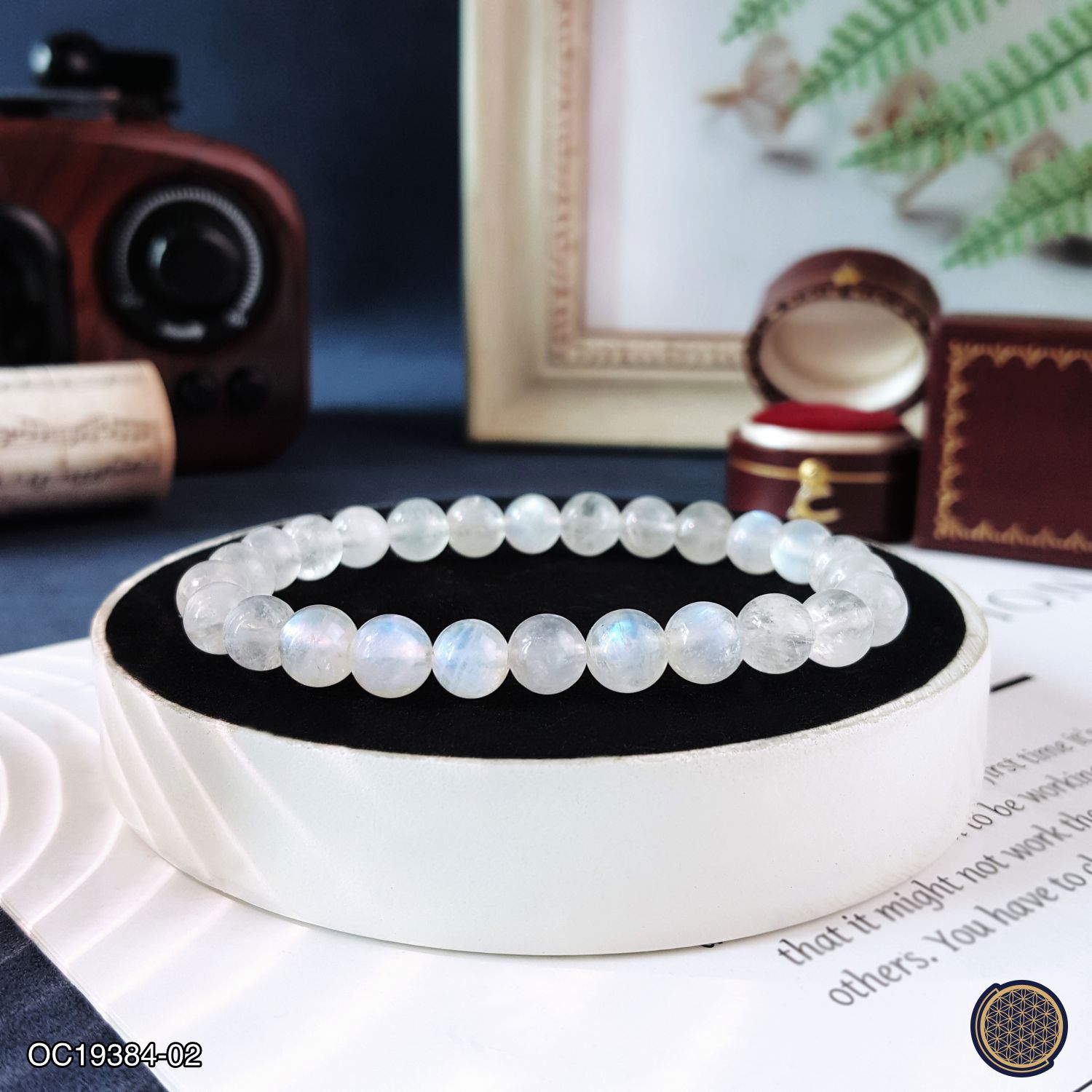 7-7.5mm 高级蓝光月光石手链