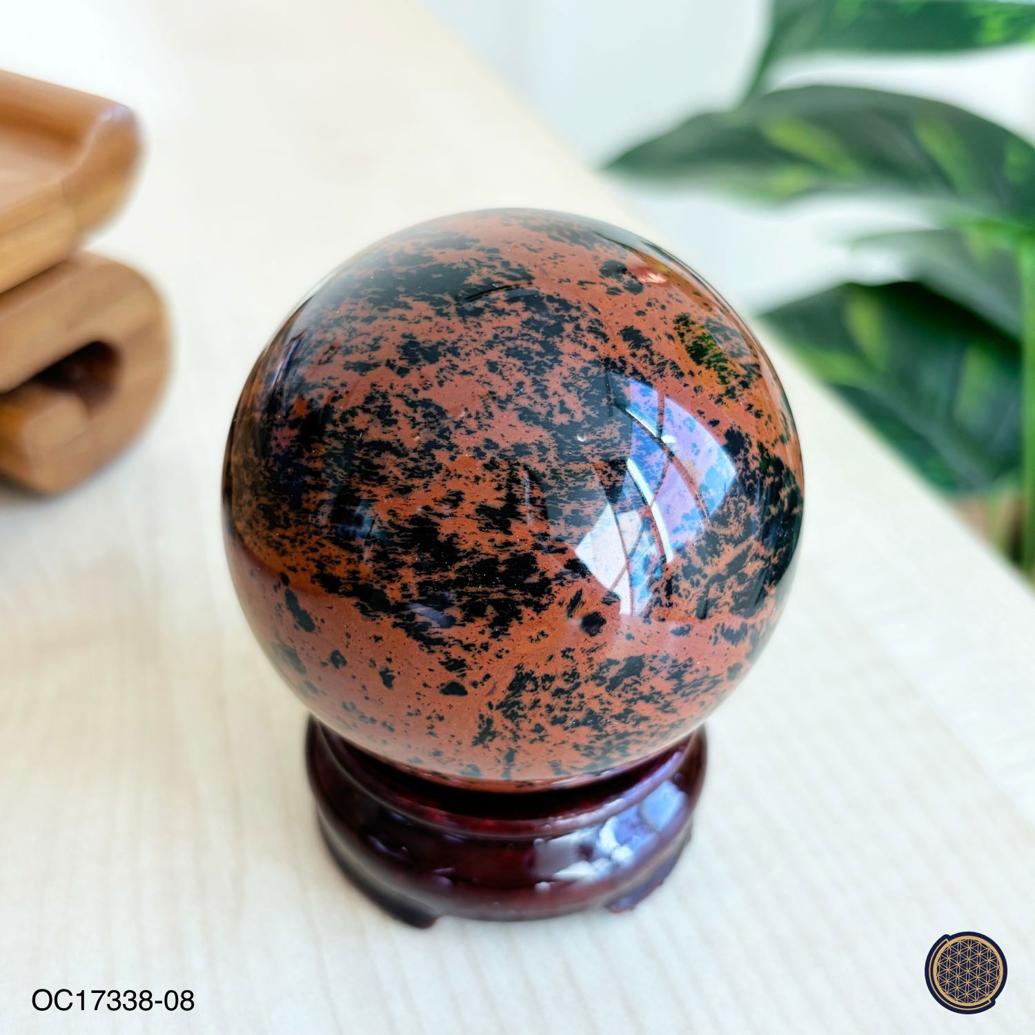 65mm Mahogany Obsidian Ball