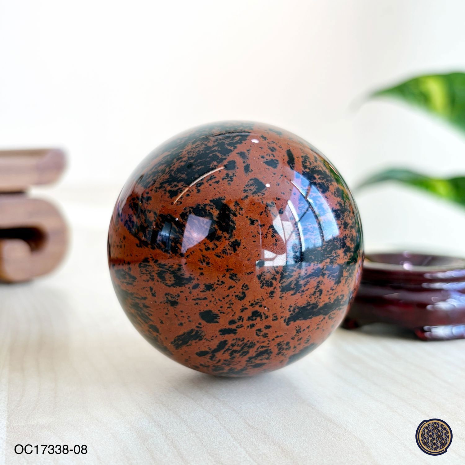 65mm Mahogany Obsidian Ball