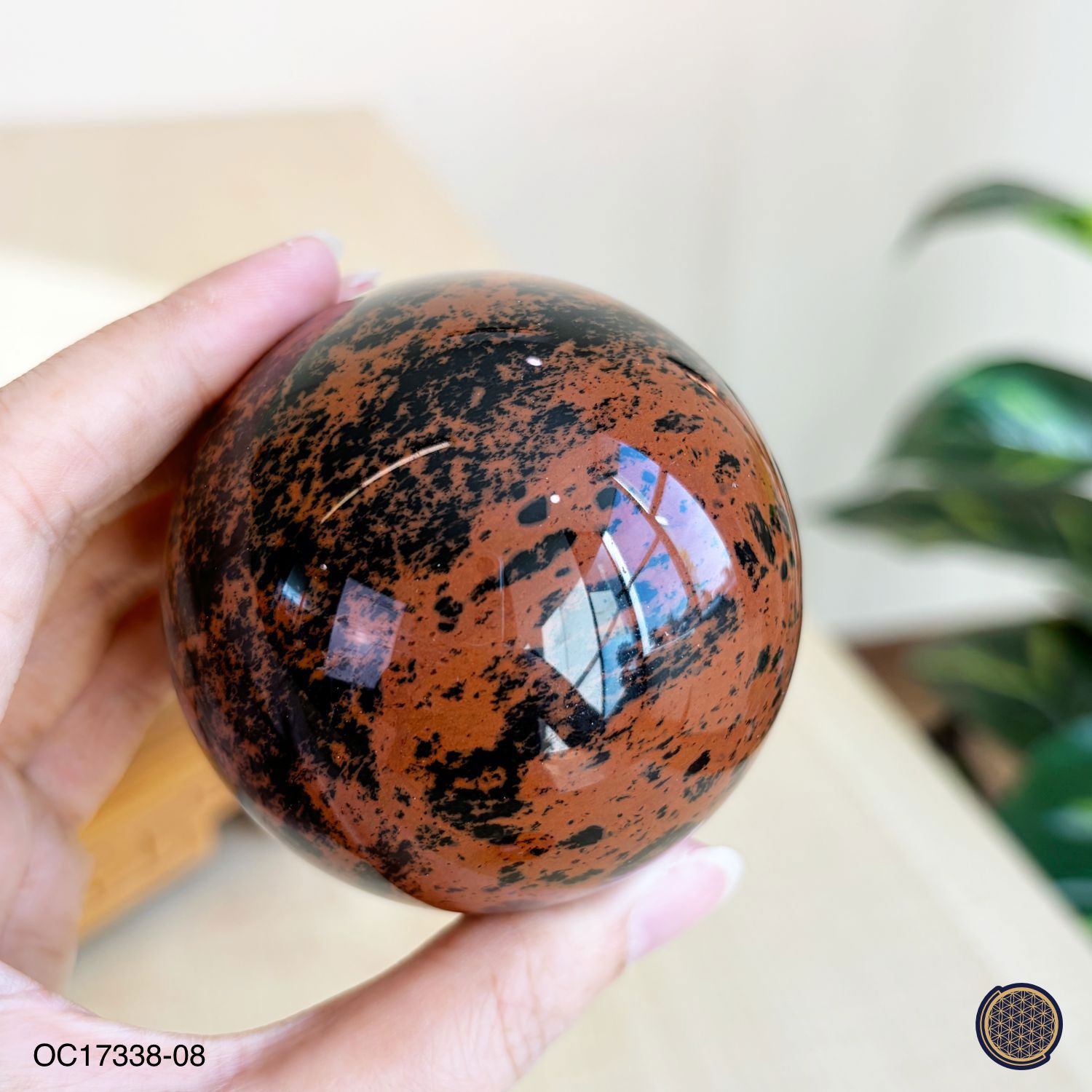 65mm Mahogany Obsidian Ball