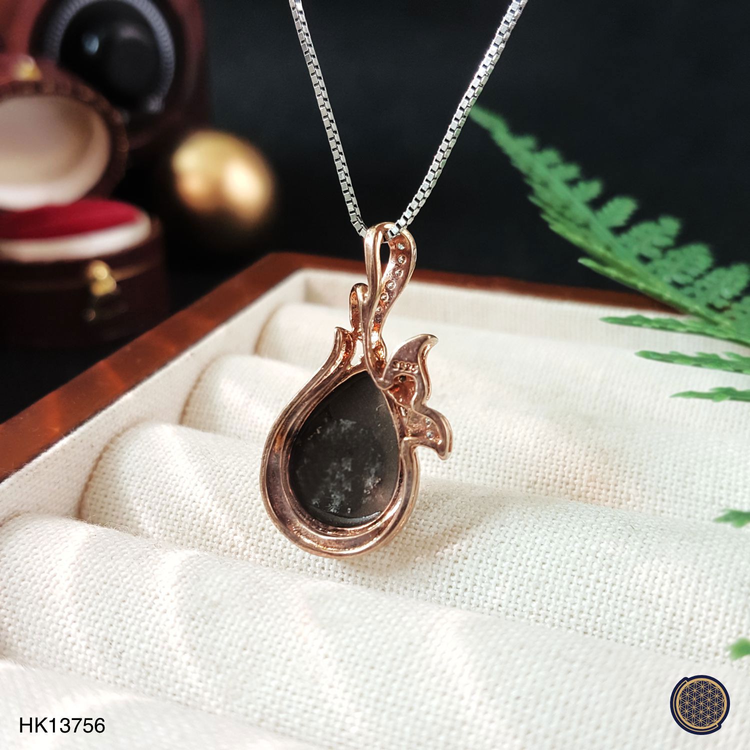 10X15mm 加拿大斑彩水滴形吊坠