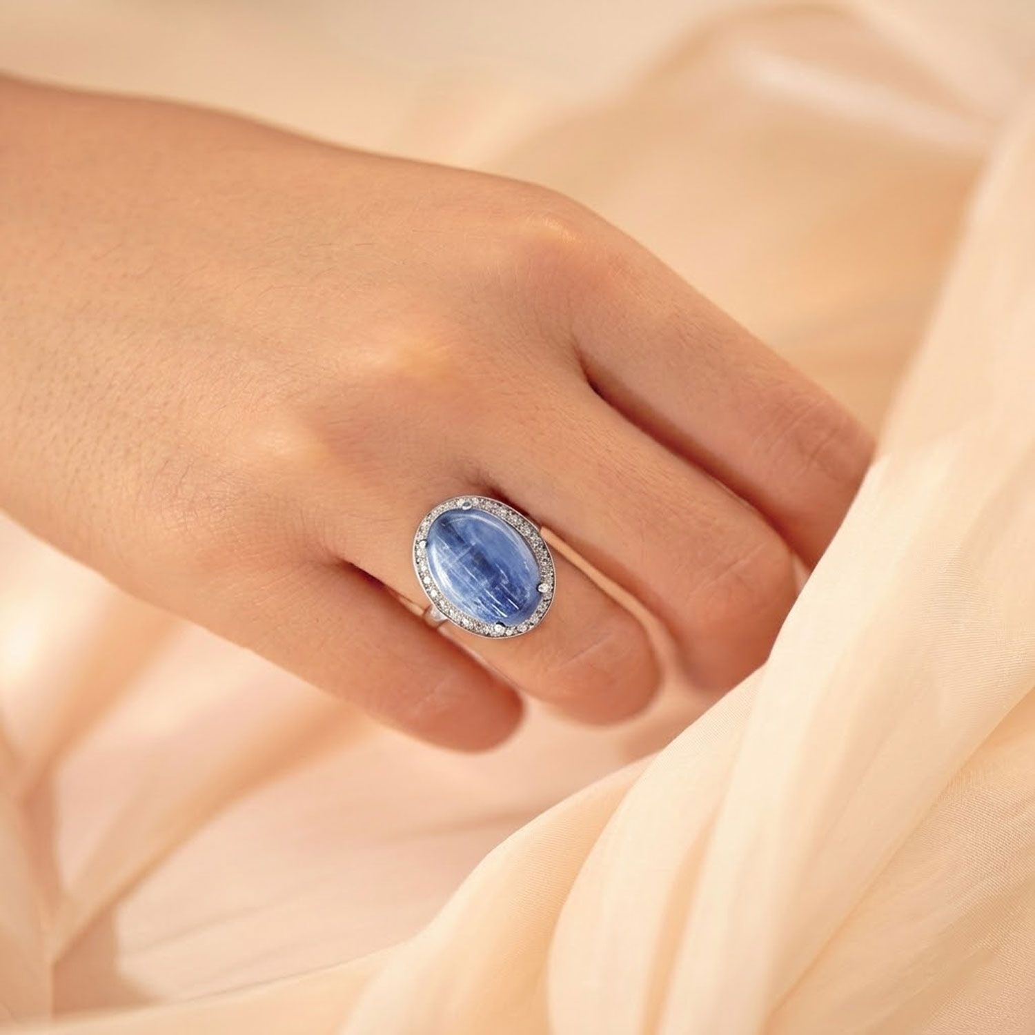 Kyanite Silver Ring