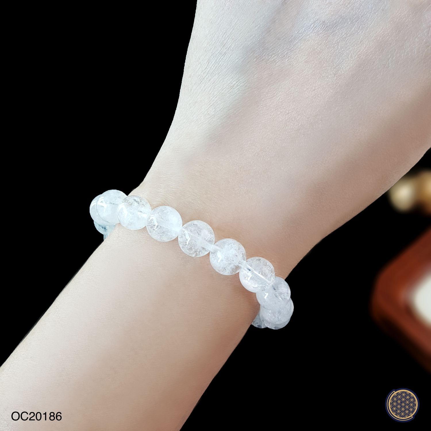 9mm 白阿赛斯特莱手链