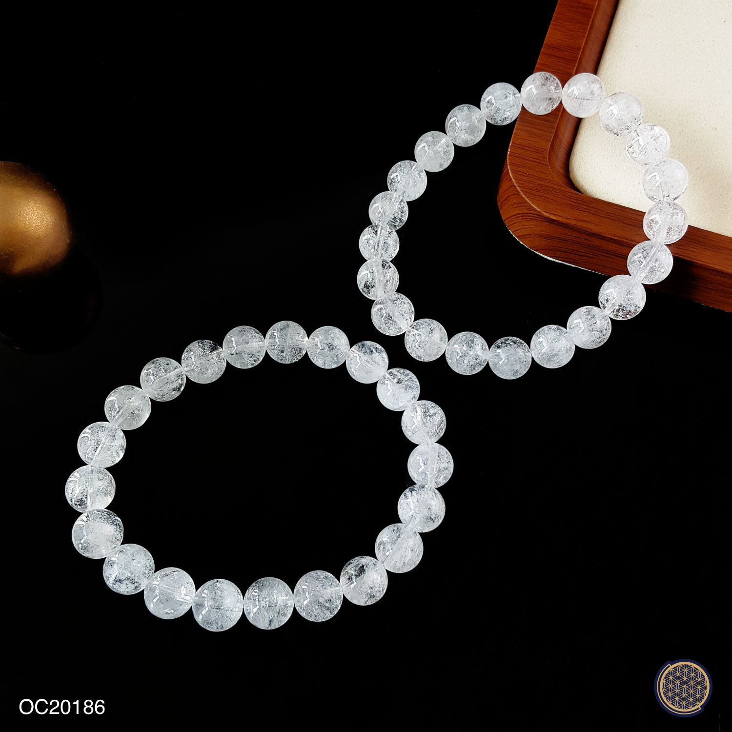 9mm 白阿赛斯特莱手链