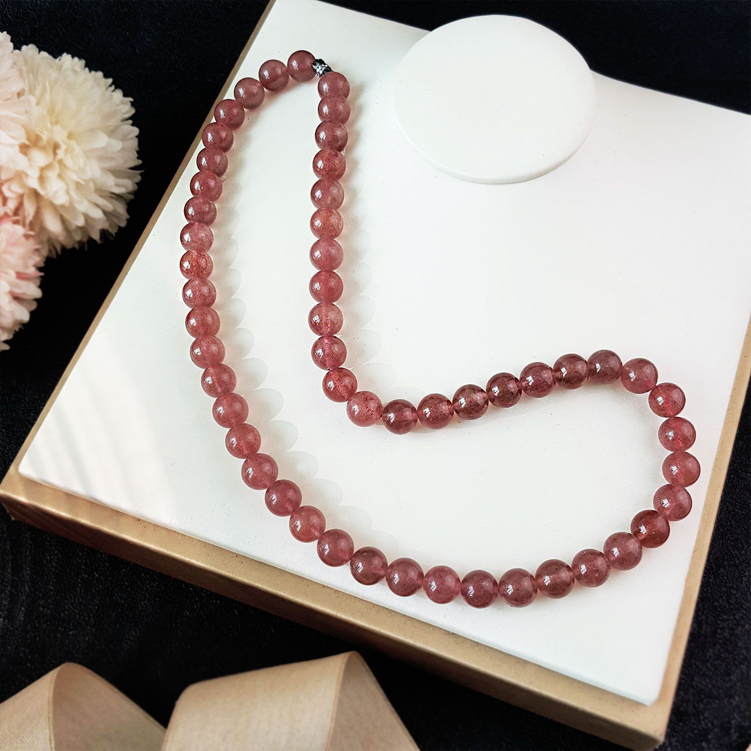9mm 草莓石项链