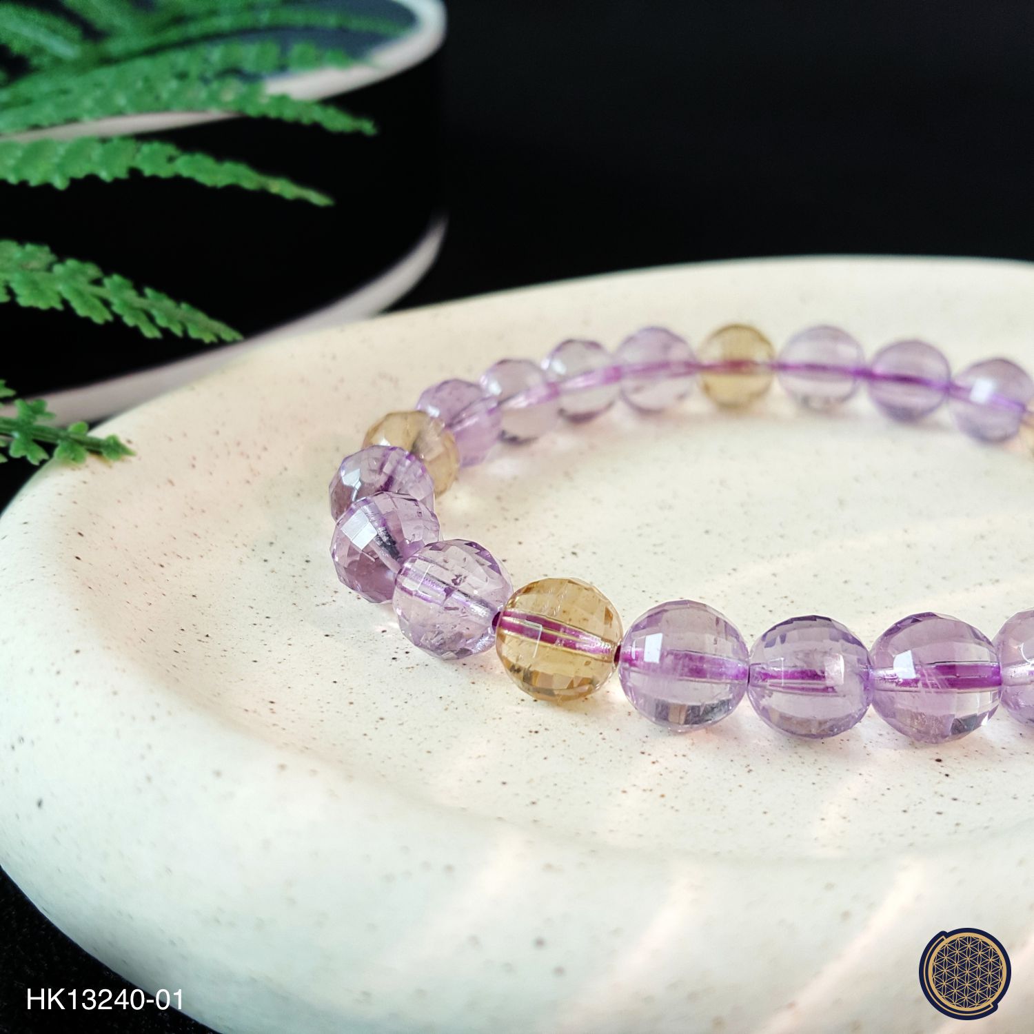 8-8.5mm 紫黄晶角度手链