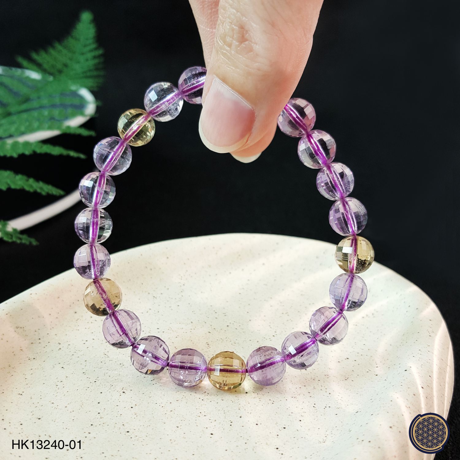 8-8.5mm 紫黄晶角度手链