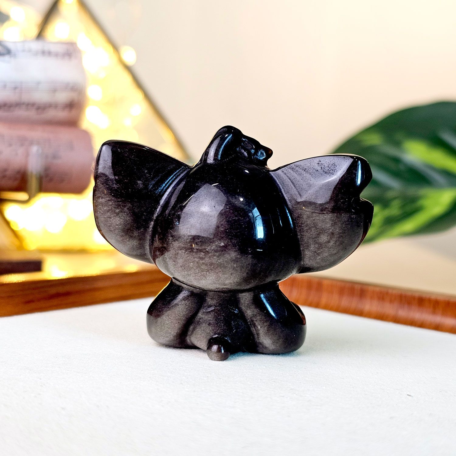 银曜石史迪奇摆件