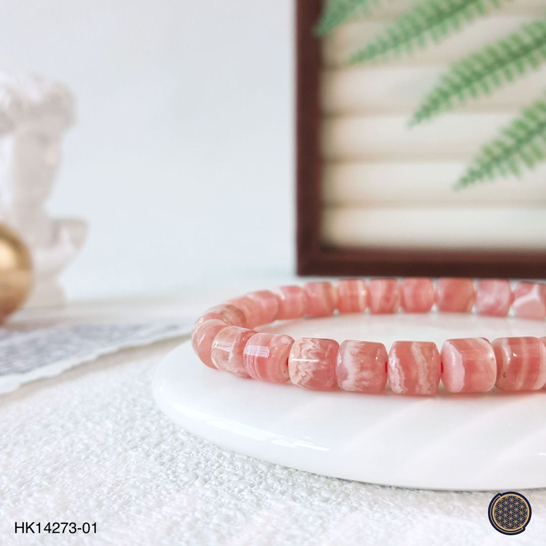 6-6.5mm 红纹石桶形手链