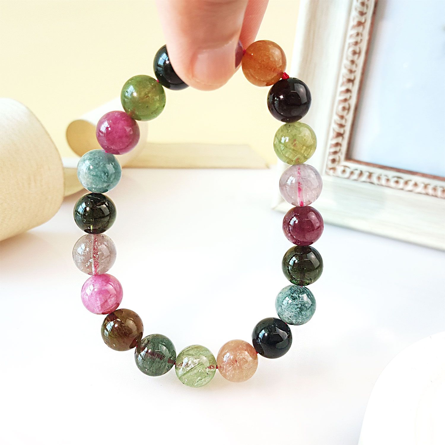 9-9.5mm 高级彩碧玺手链