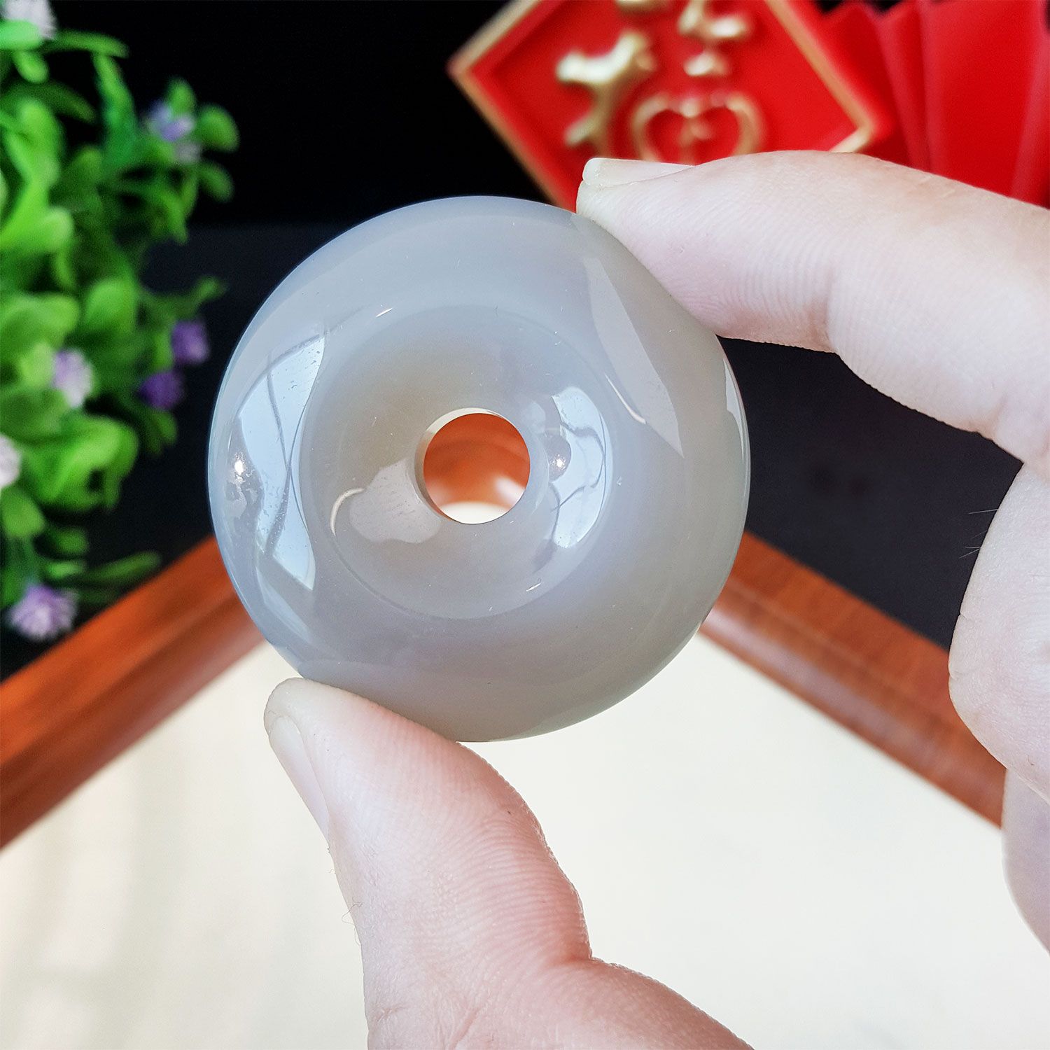 玛瑙玉髓平安扣