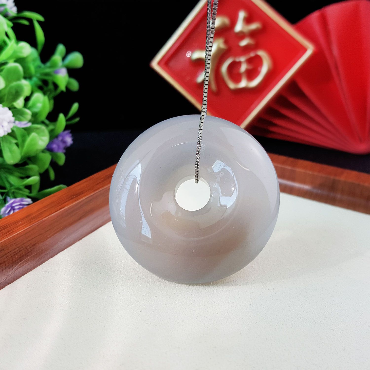 玛瑙玉髓平安扣