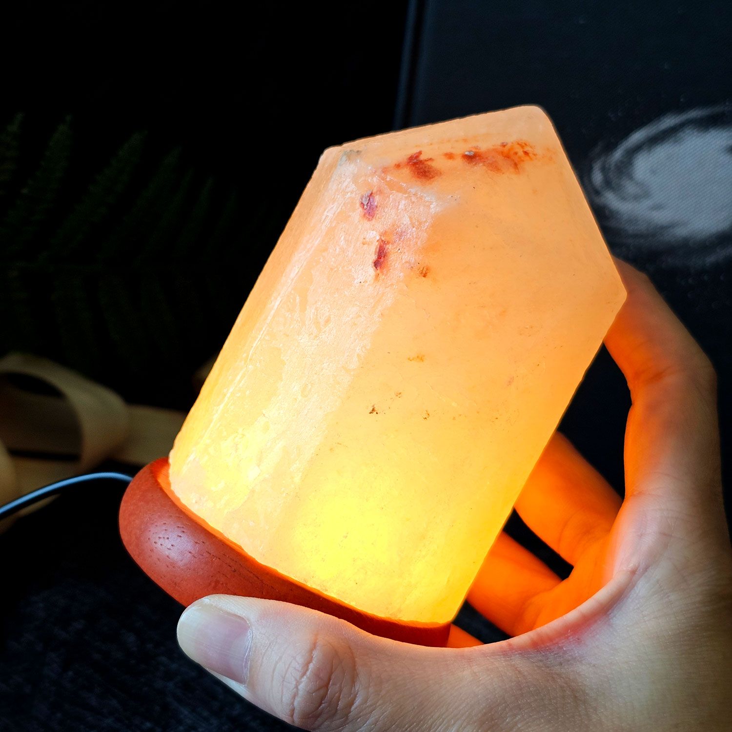 喜马拉雅山八角形柱搭配LED底座(小)