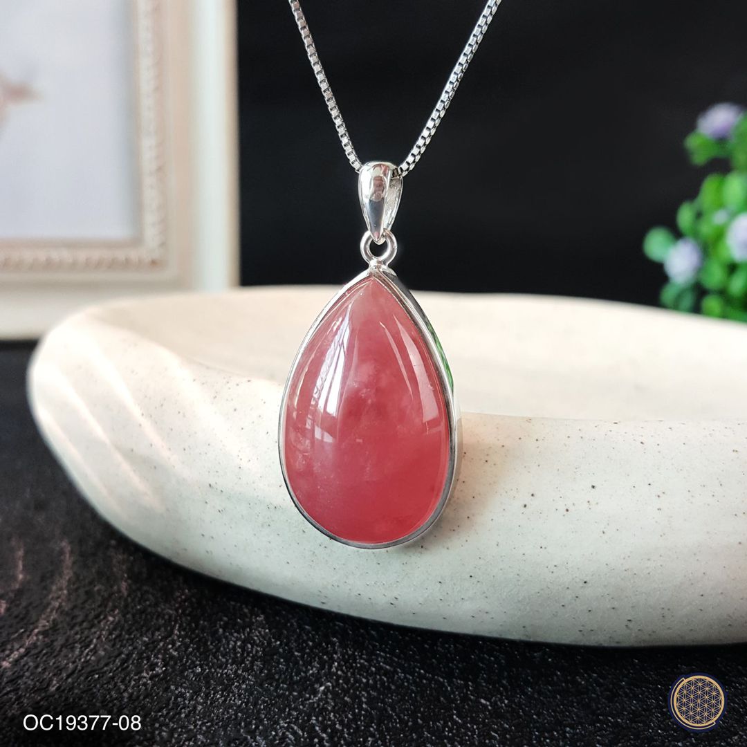 18mm x 35mm 顶级阿根廷红纹石水滴形吊坠