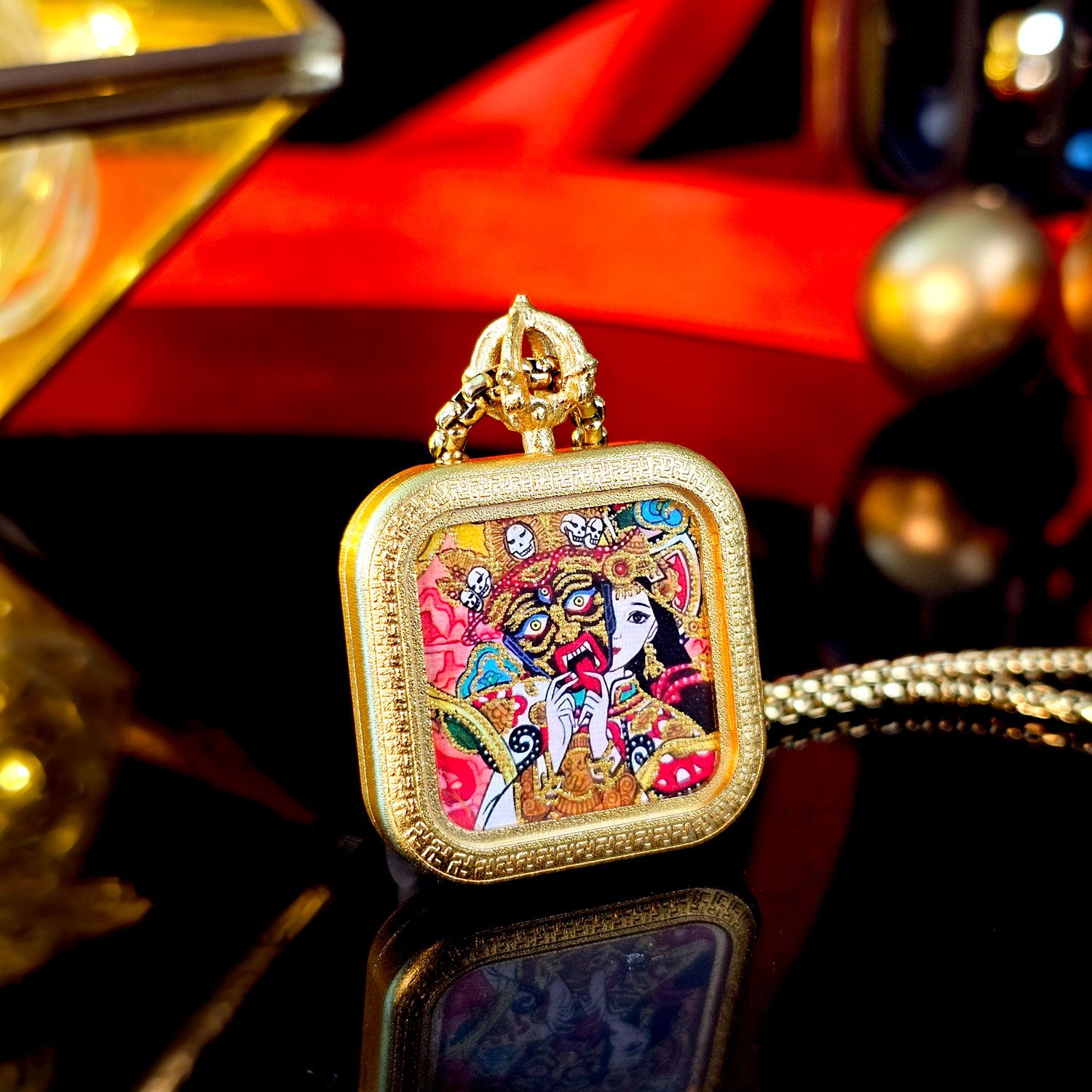 札基拉姆唐卡四方形套链