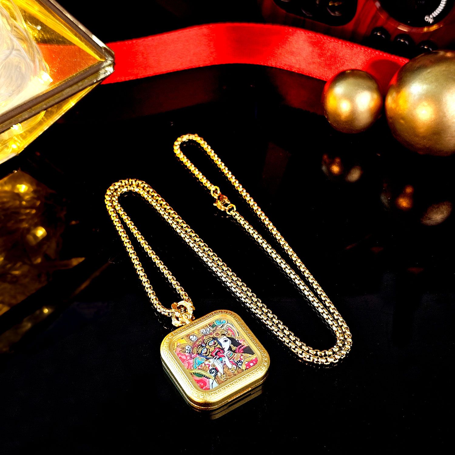 札基拉姆唐卡四方形套链