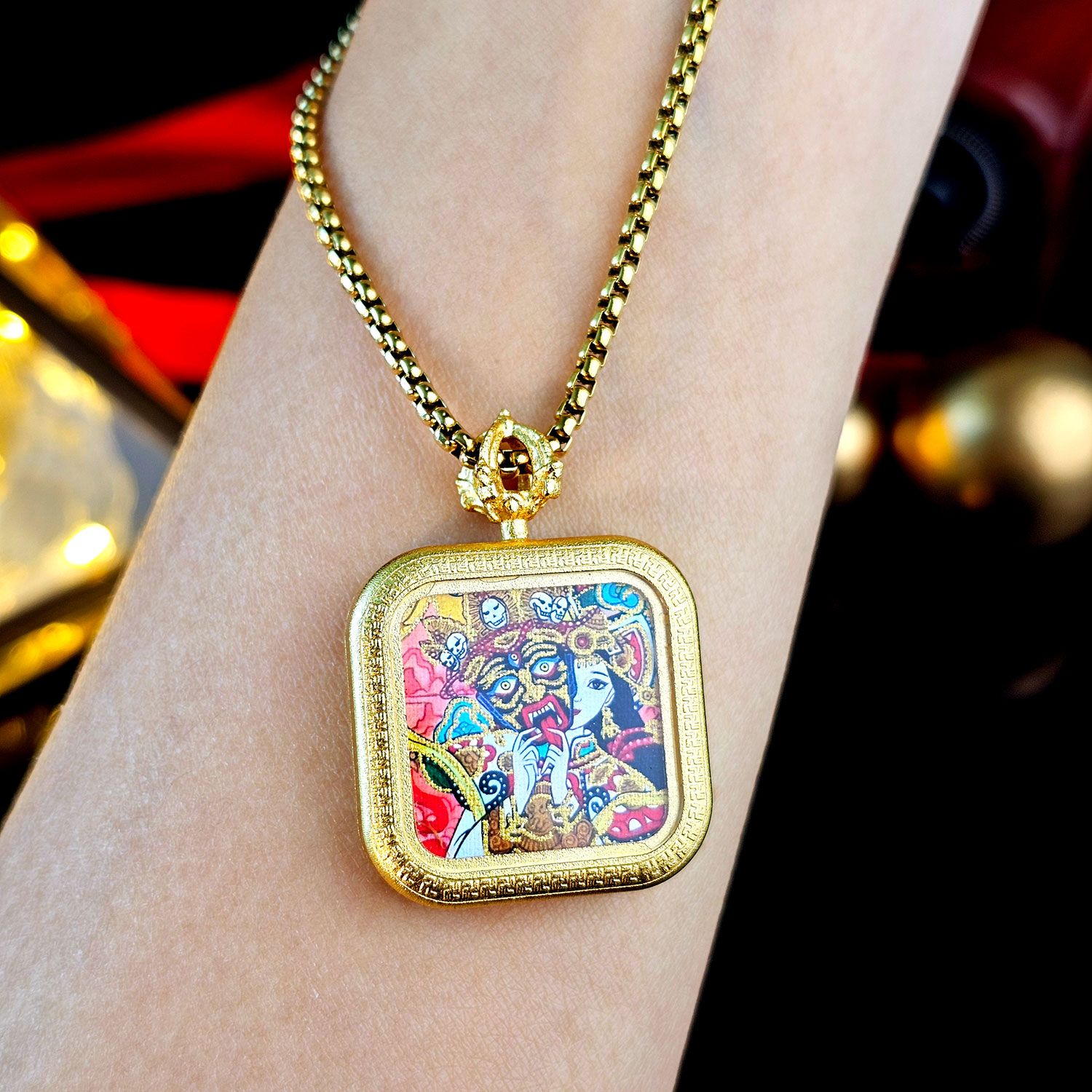 札基拉姆唐卡四方形套链