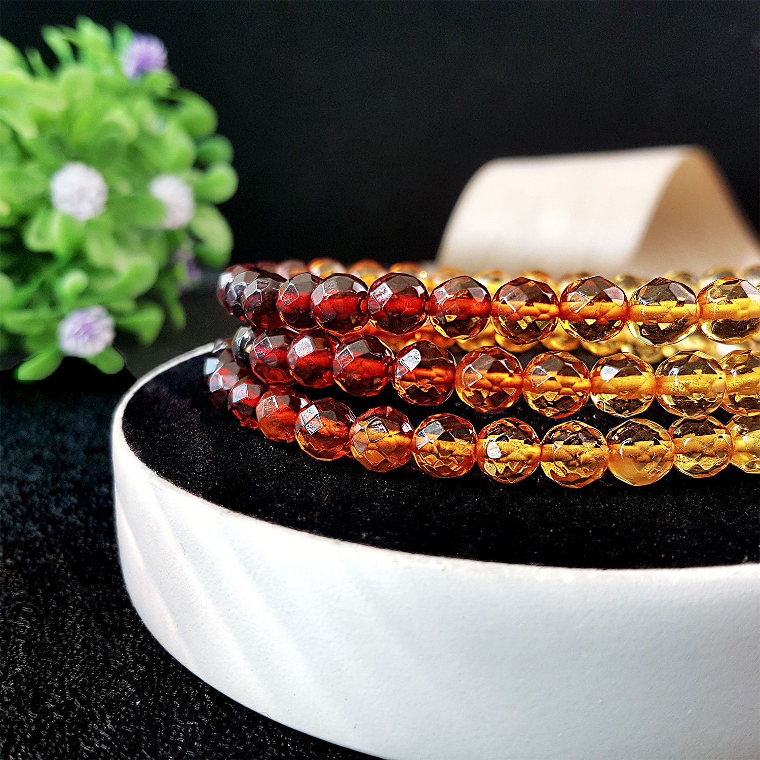 5-5.5mm 净体彩虹琥珀角度手串