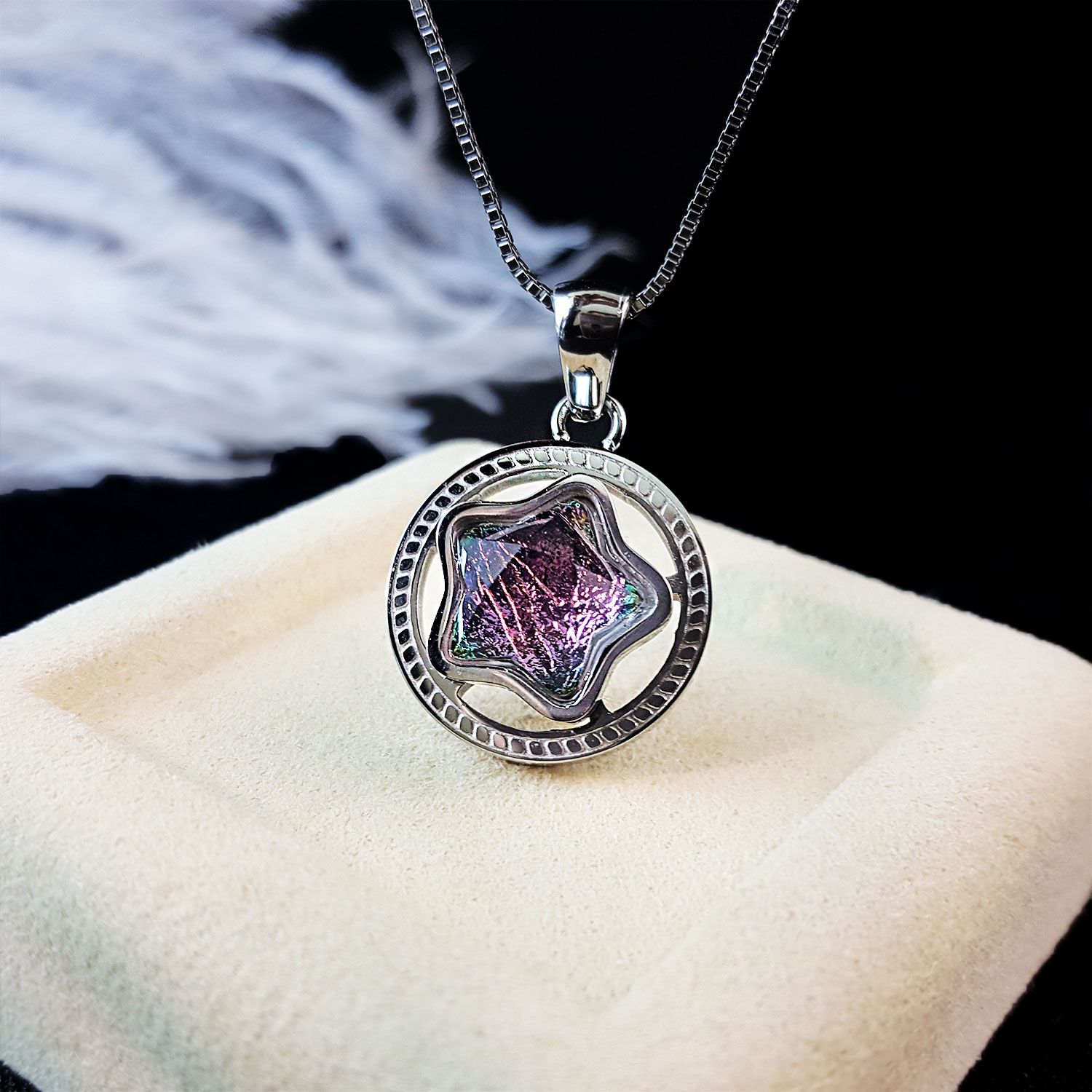 10mm 幻彩天铁星星旋转吊坠