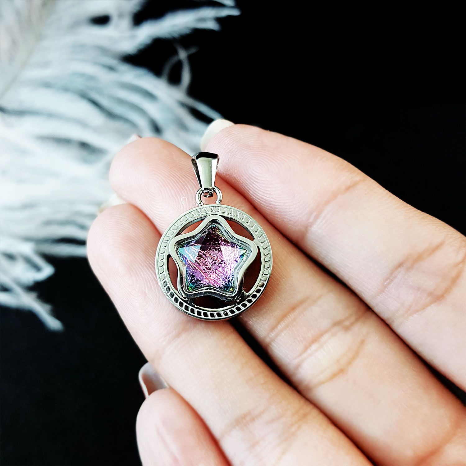 10mm 幻彩天铁星星旋转吊坠