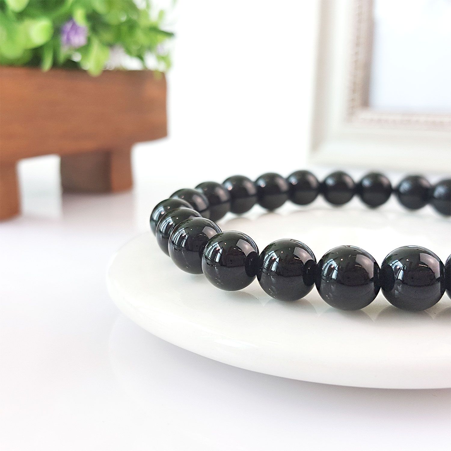 8mm 黑玛瑙手链