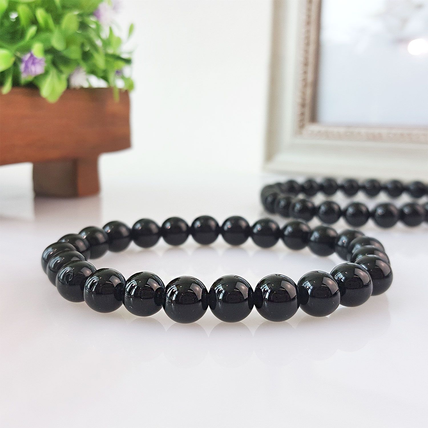 8mm 黑玛瑙手链
