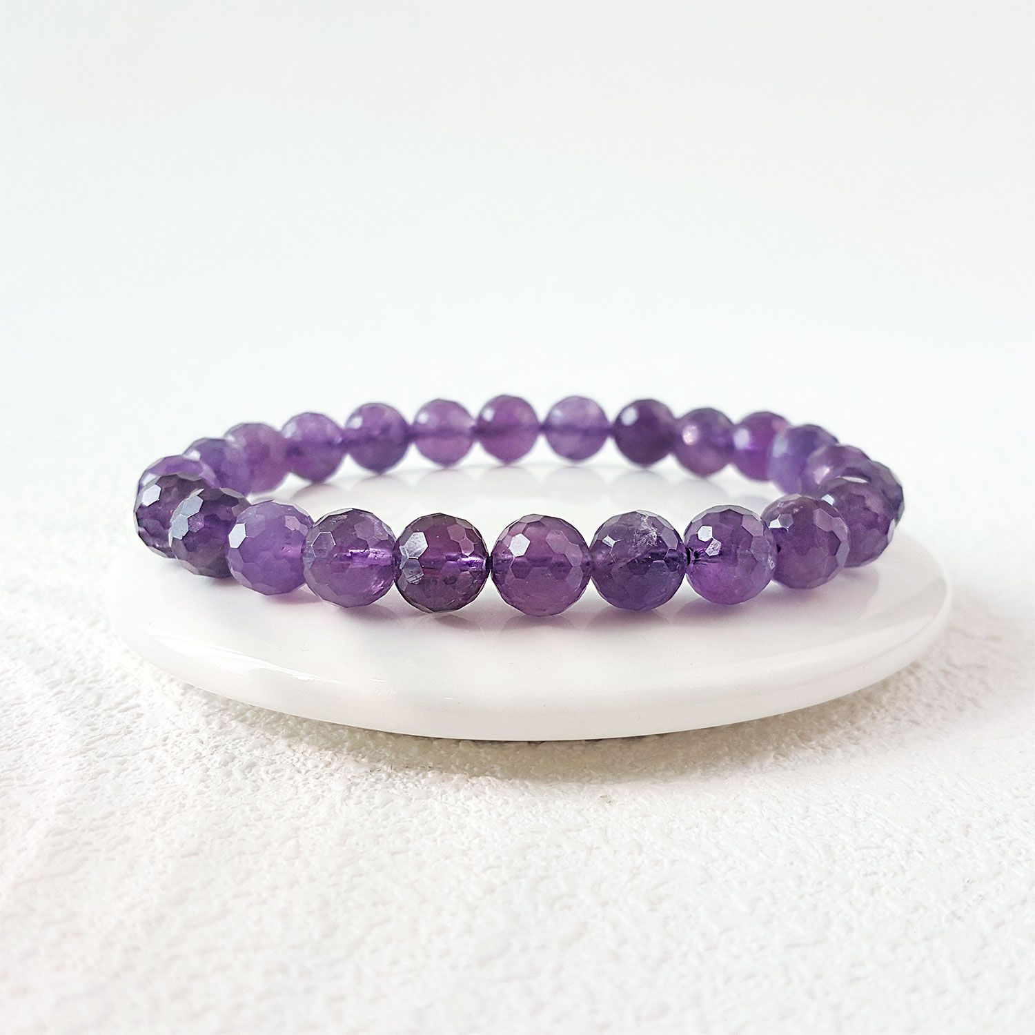 8mm 紫水晶角度手链