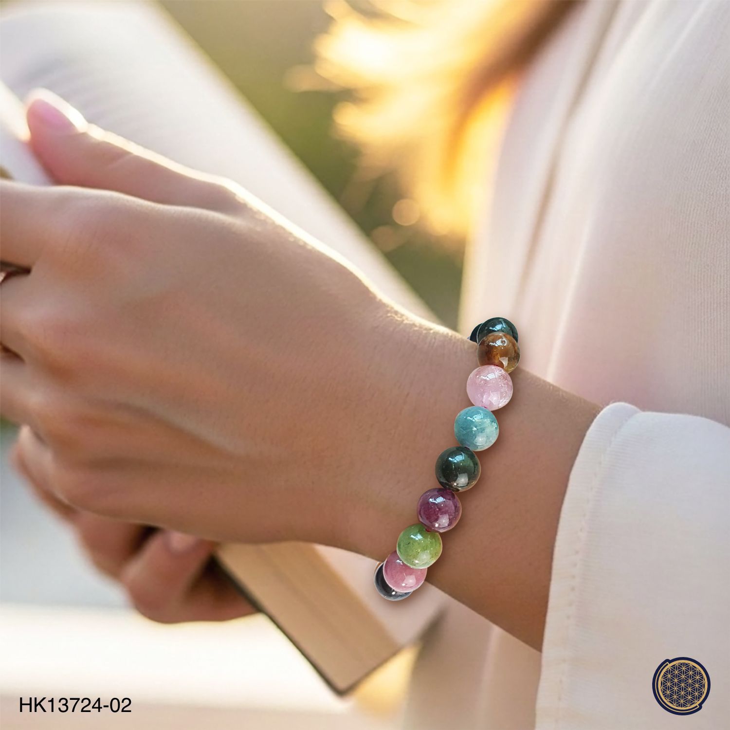 8-8.5mm 高级彩碧玺手链