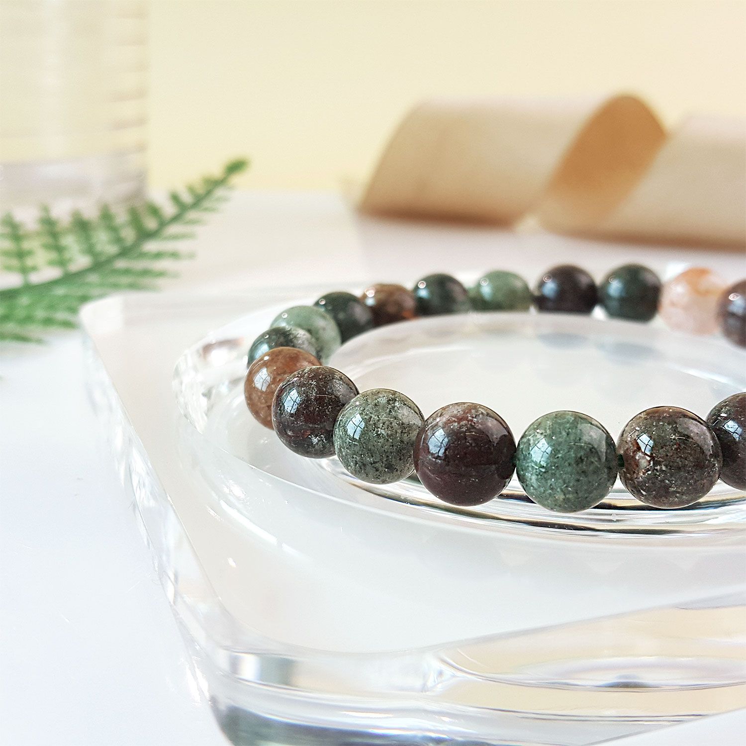 8-8.5mm 满盆绿幽灵手链