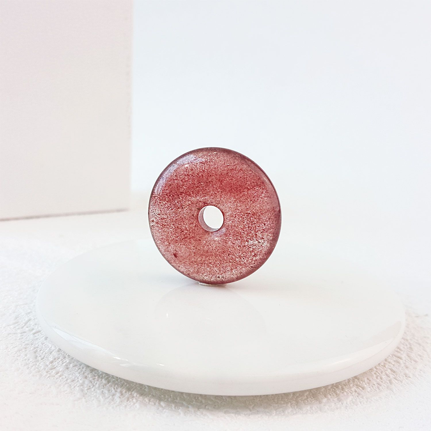 30mm 草莓石平安扣