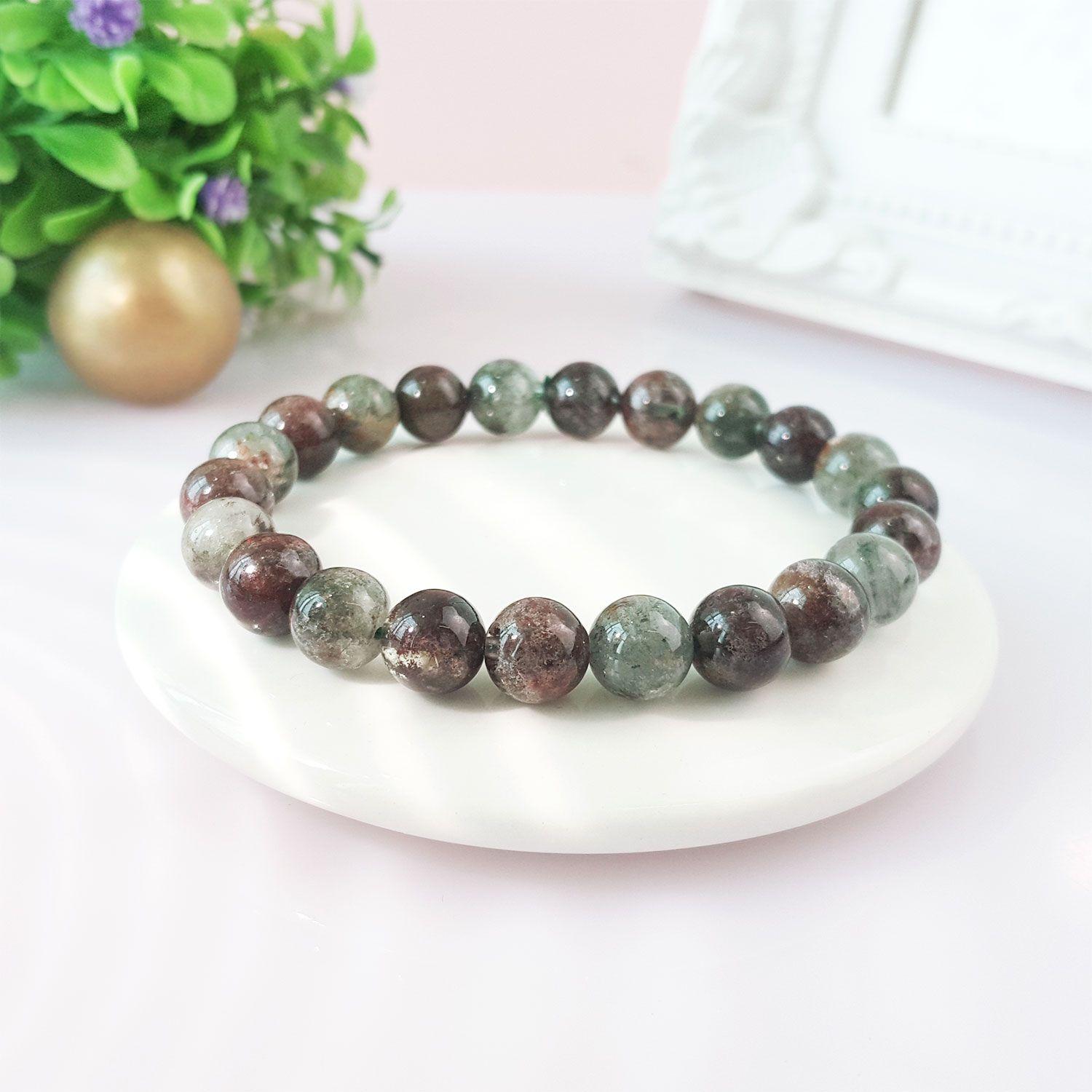 8-8.5mm 满盆绿幽灵手链