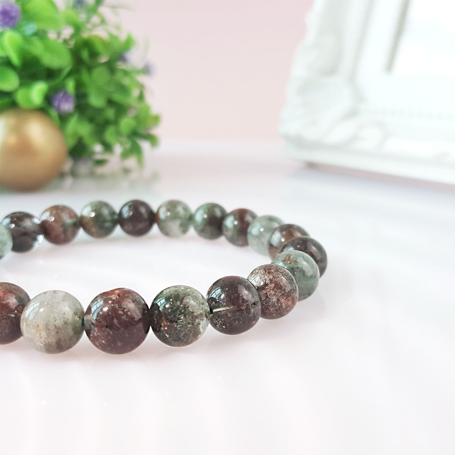 8-8.5mm 满盆绿幽灵手链