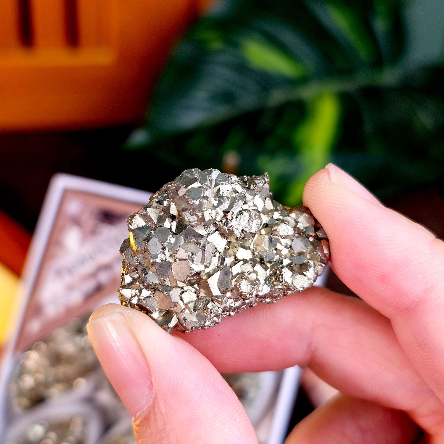 黄铁矿原矿收藏盒(小)