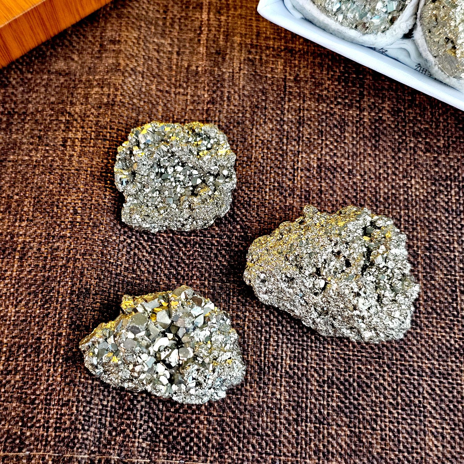 黄铁矿原矿收藏盒(小)