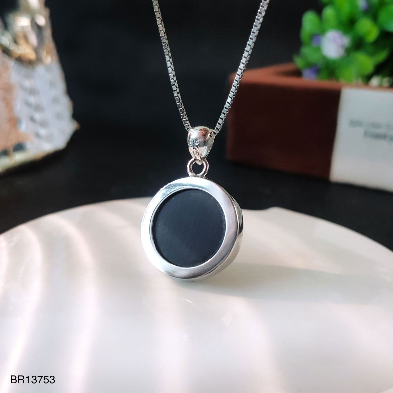 15mm 加拿大斑彩拼图大卫星吊坠