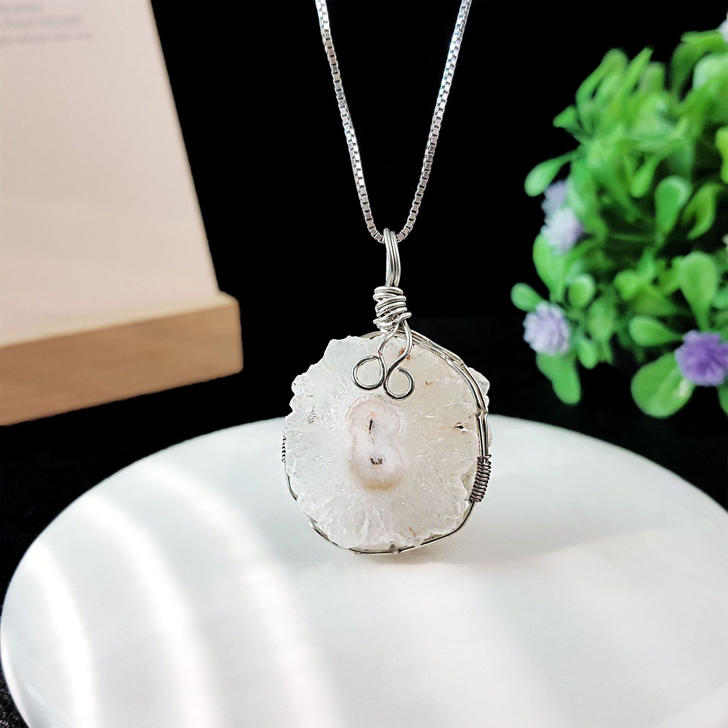 18mm x 33mm Clear Quartz Stalactite Pendant